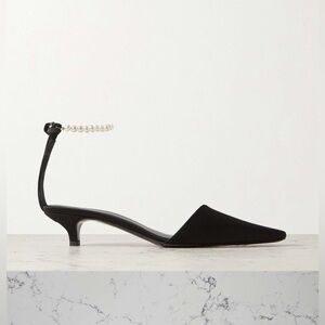 Toteme Satin Pearl Kitten Heels